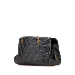 Quilted Calfskin Stitch Triptych Shoulder Bag