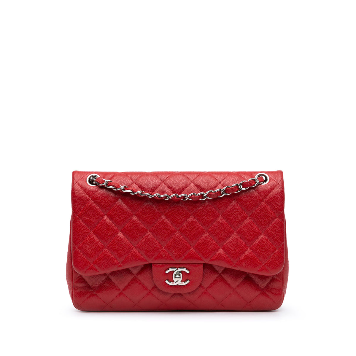 Jumbo Classic Caviar Double Flap