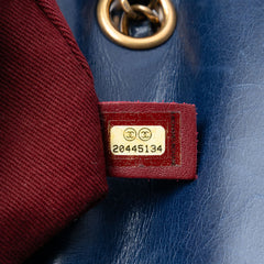 Medium Quilted Aged Calfskin Bubble CC Flap