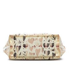 House Check Coated Canvas Hearts Gracie Tote