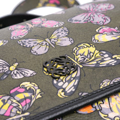 Tales of Spain Butterfly Printed Leather Anagram Crossbody