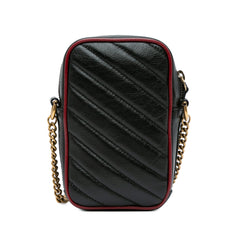 GG Marmont Torchon Leather Phone Holder