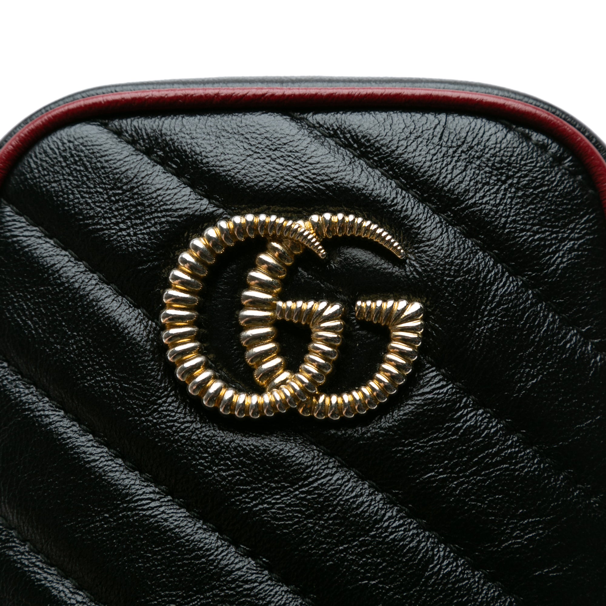 GG Marmont Torchon Leather Phone Holder