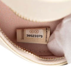 Iridescent Quilted Lambskin Round Clutch With Chain