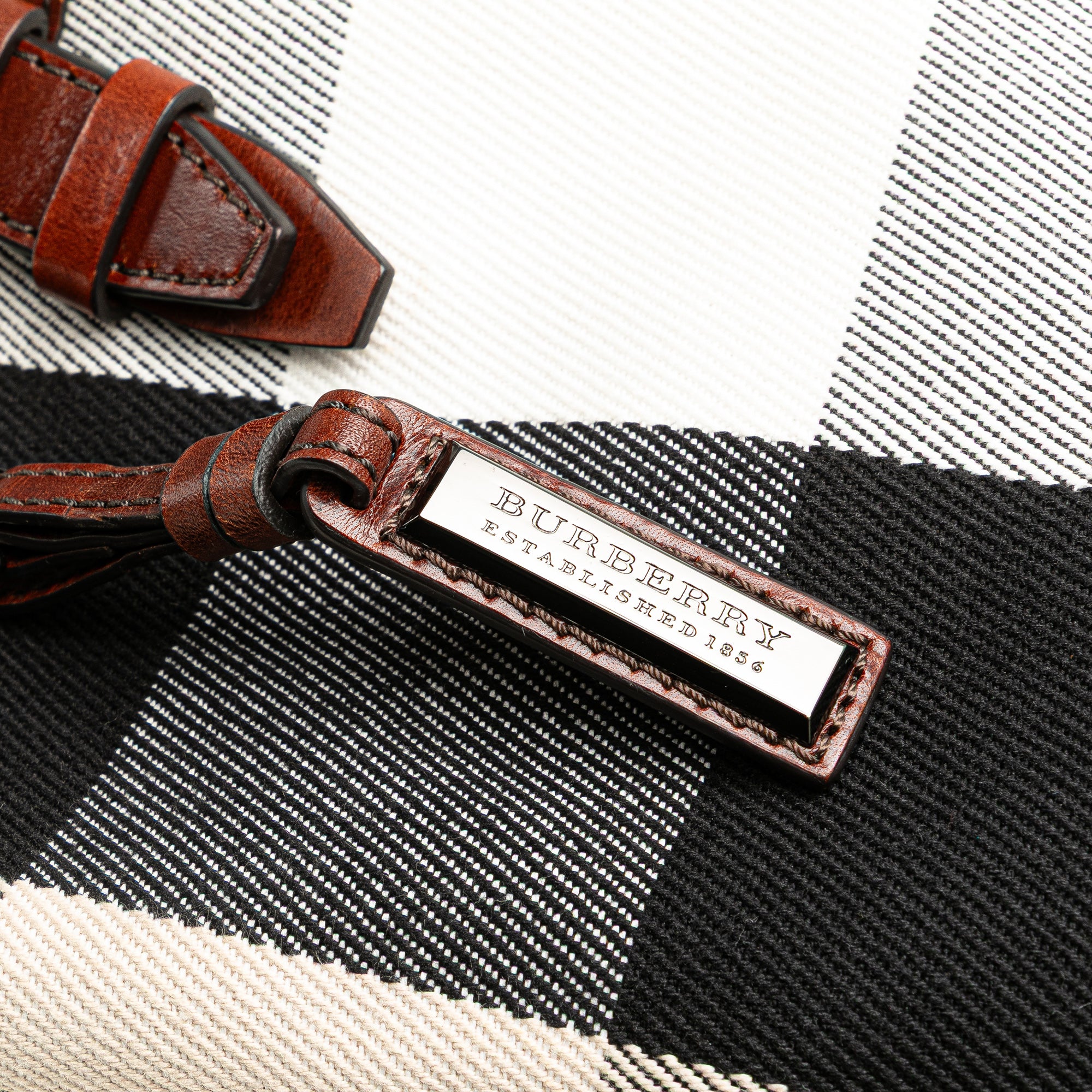 Mega Check Canvas Tote