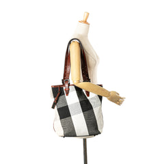 Mega Check Canvas Tote