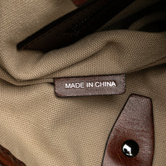 Mega Check Canvas Tote