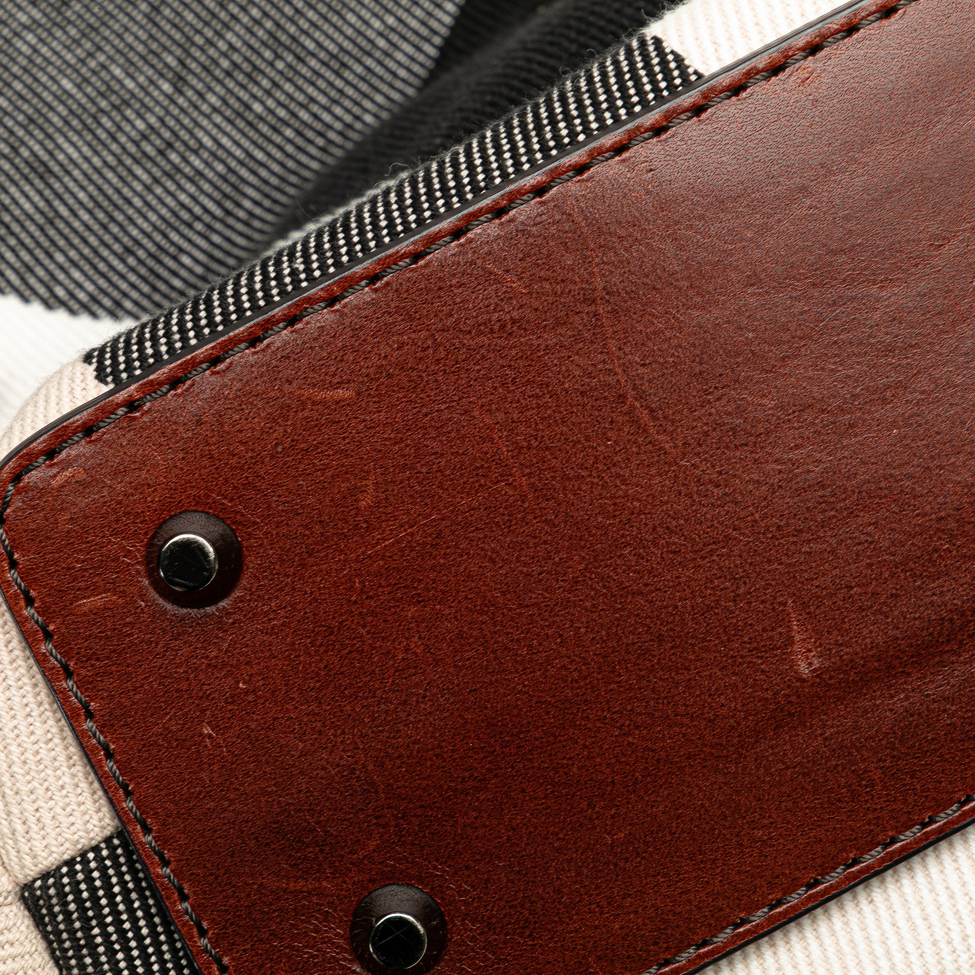 Mega Check Canvas Tote