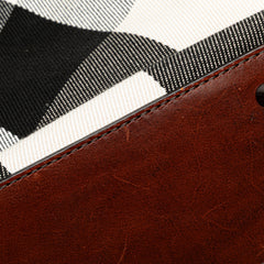 Mega Check Canvas Tote