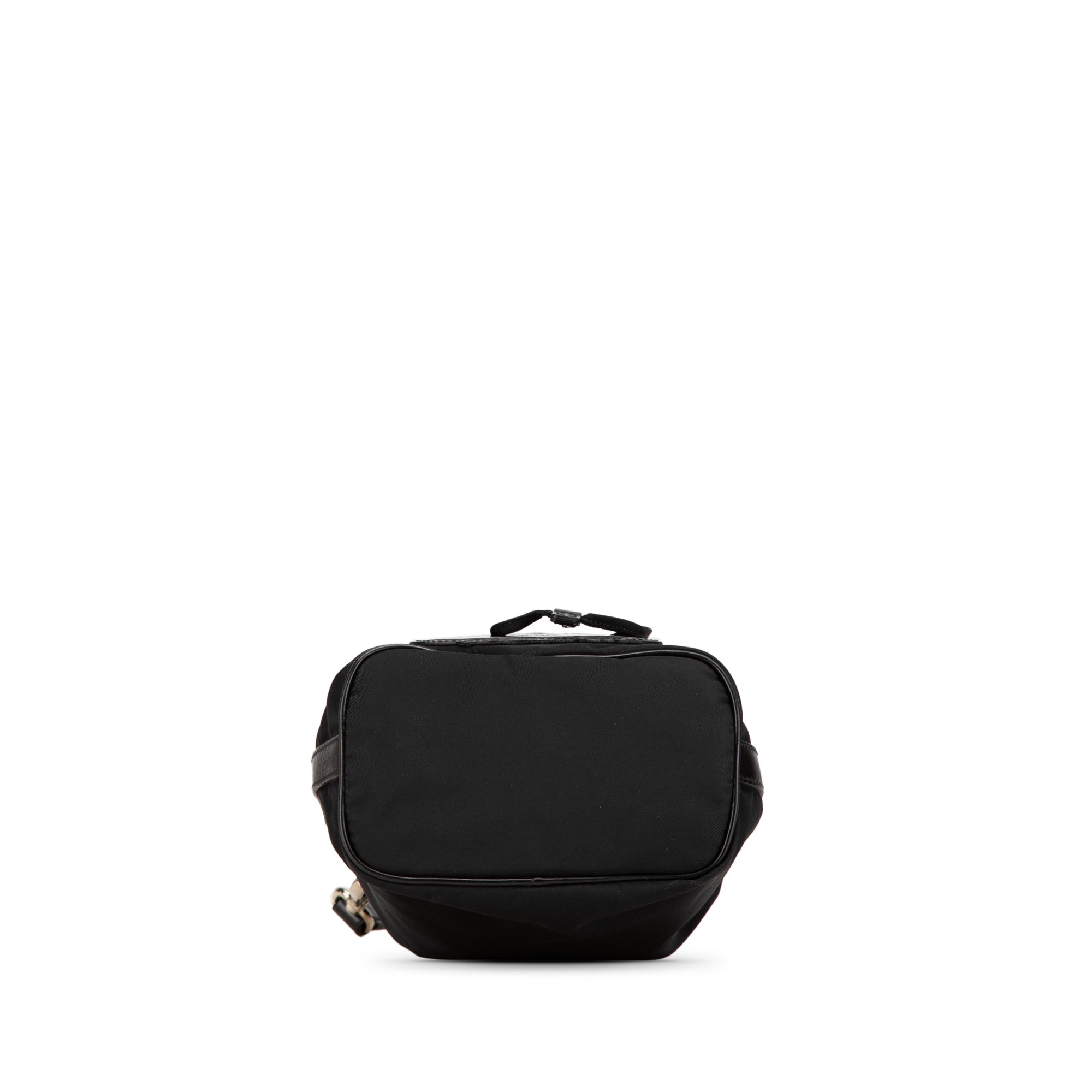 Mini Tessuto Logo Drawstring Bucket Bag