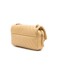 Mini Quilted Chevron Lambskin Camera Case Flap