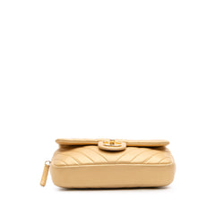 Mini Quilted Chevron Lambskin Camera Case Flap