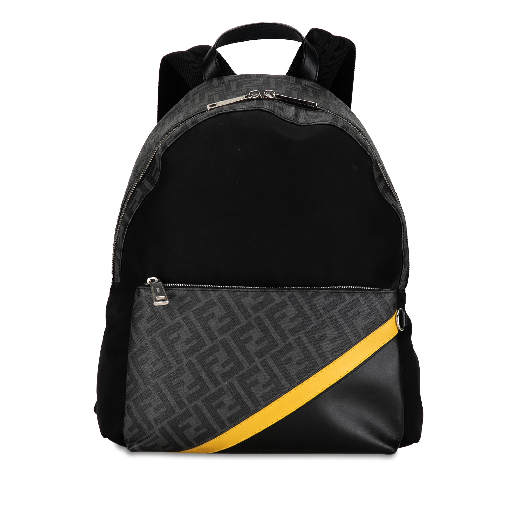 Zucca Coated Canvas and Nylon Diagonal Backpack_0