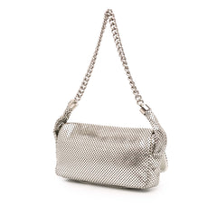 Metallic Glazed Calfskin Perforated Rodeo Drive Flap