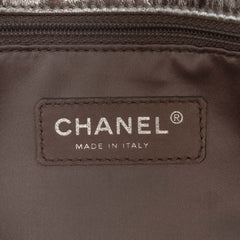 Metallic Glazed Calfskin Perforated Rodeo Drive Flap