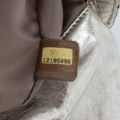 Metallic Glazed Calfskin Perforated Rodeo Drive Flap