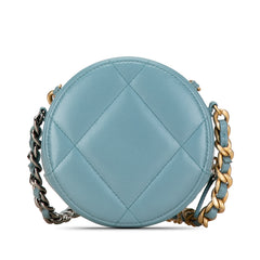 Lambskin 19 Round Clutch with Chain