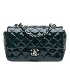 Mini Rectangular Classic Patent Single Flap