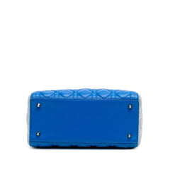 Medium Bicolor Lambskin Cannage Lady Dior