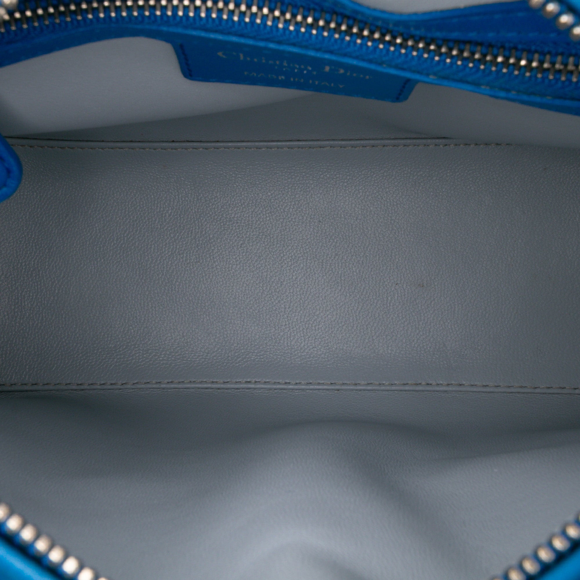 Medium Bicolor Lambskin Cannage Lady Dior