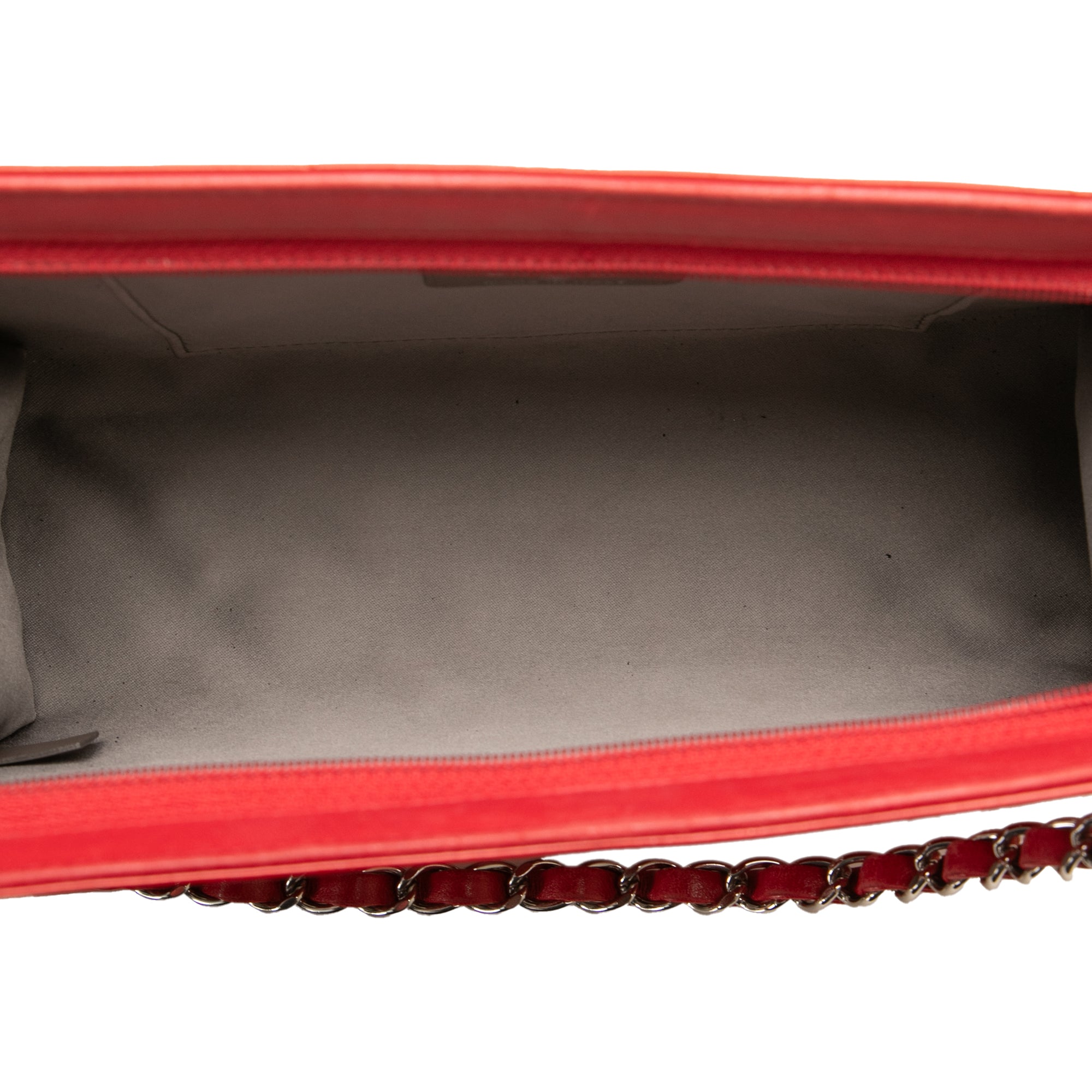 Patent Calfskin Lucky Symbols Pochette