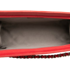 Patent Calfskin Lucky Symbols Pochette