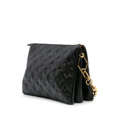 Monogram Embossed Puffy Lambskin Coussin PM