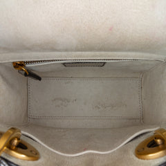 Mini Metallic Glazed Calfskin Lady Dior