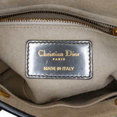 Mini Metallic Glazed Calfskin Lady Dior