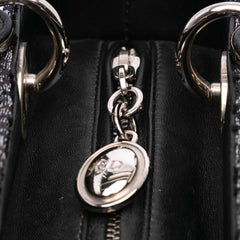 Medium Velvet and Canvas Lady Dior