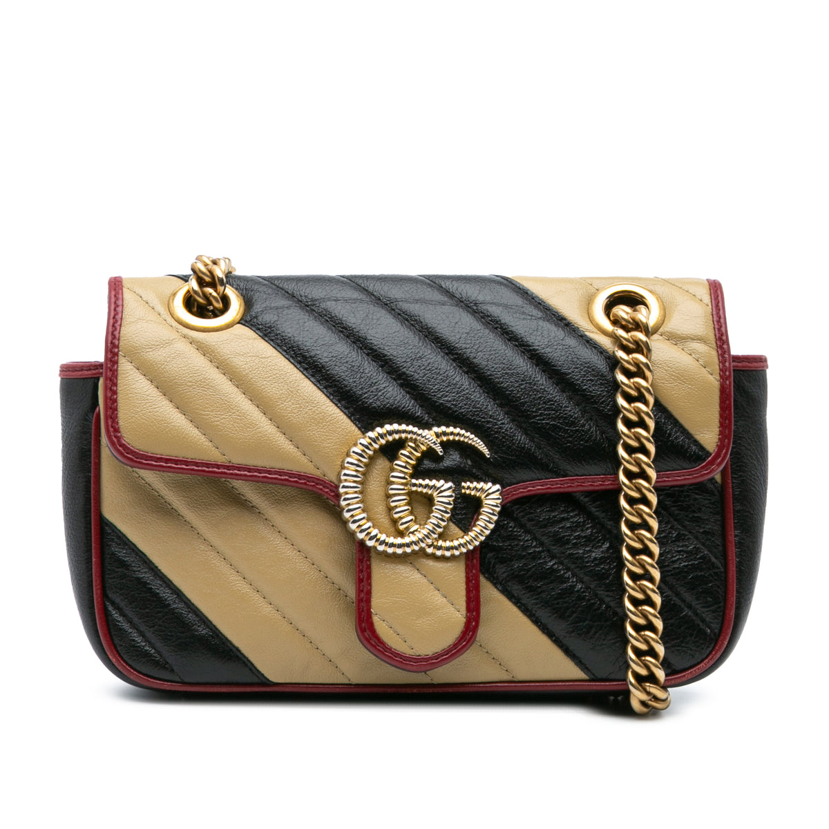 Mini GG Marmont Matelasse Leather Torchon Flap Crossbody