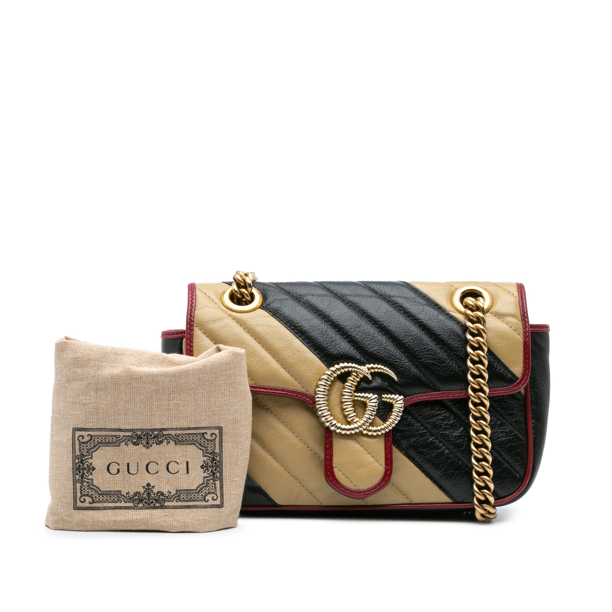 Mini GG Marmont Matelasse Leather Torchon Flap Crossbody