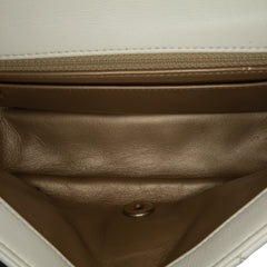 Mini Rectangular Lambskin Pearl Crush Flap