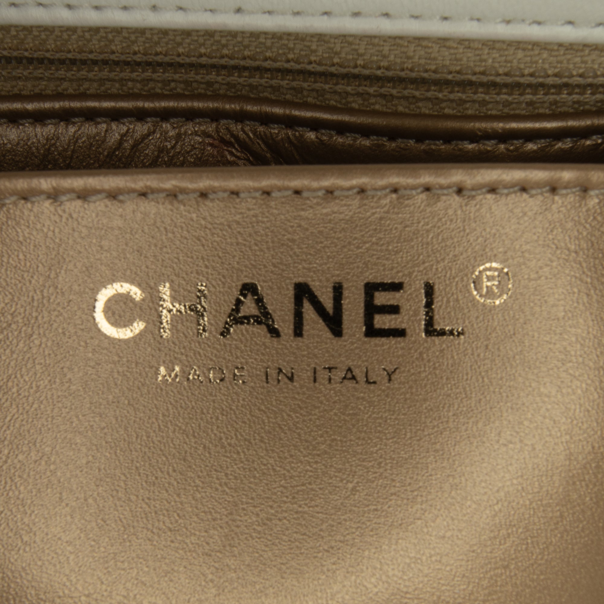 Mini Rectangular Lambskin Pearl Crush Flap