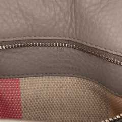 Small Leather Bamboo Daily Satchel