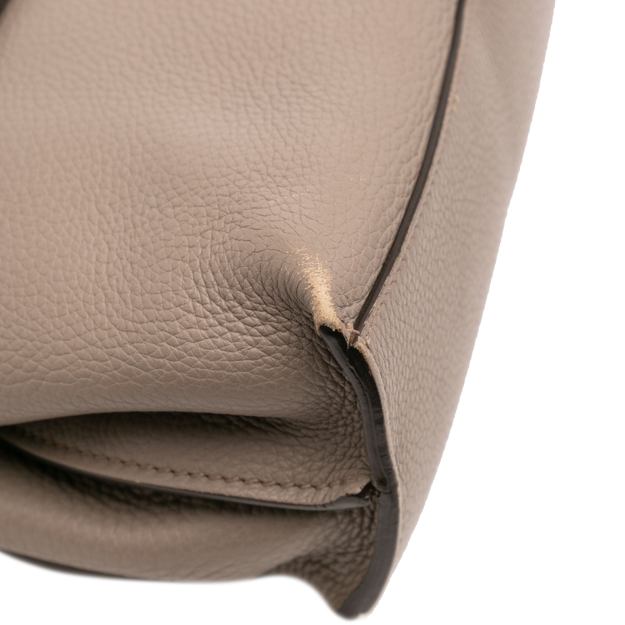 Small Leather Bamboo Daily Satchel