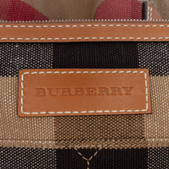 Medium Mega Check Canvas Ashby Bucket Bag