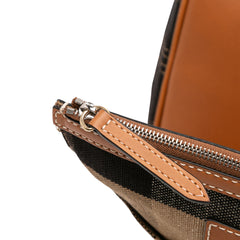 Medium Mega Check Canvas Ashby Bucket Bag