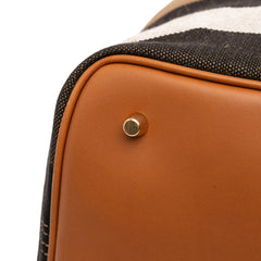 Medium Mega Check Canvas Ashby Bucket Bag