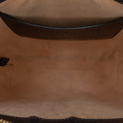 Small Leather Web Ophidia Satchel