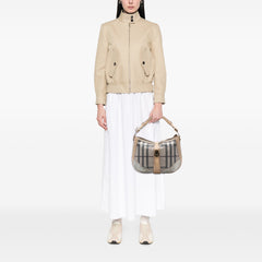 Smoke Check Coated Canvas Bartow Hobo