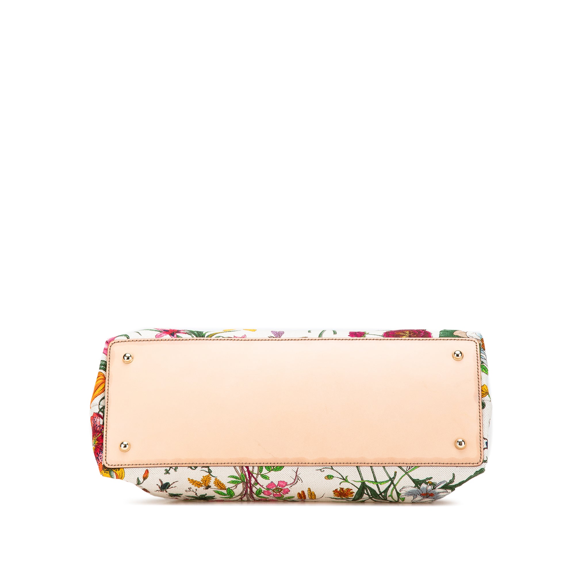 Flora Canvas Bamboo Handbag