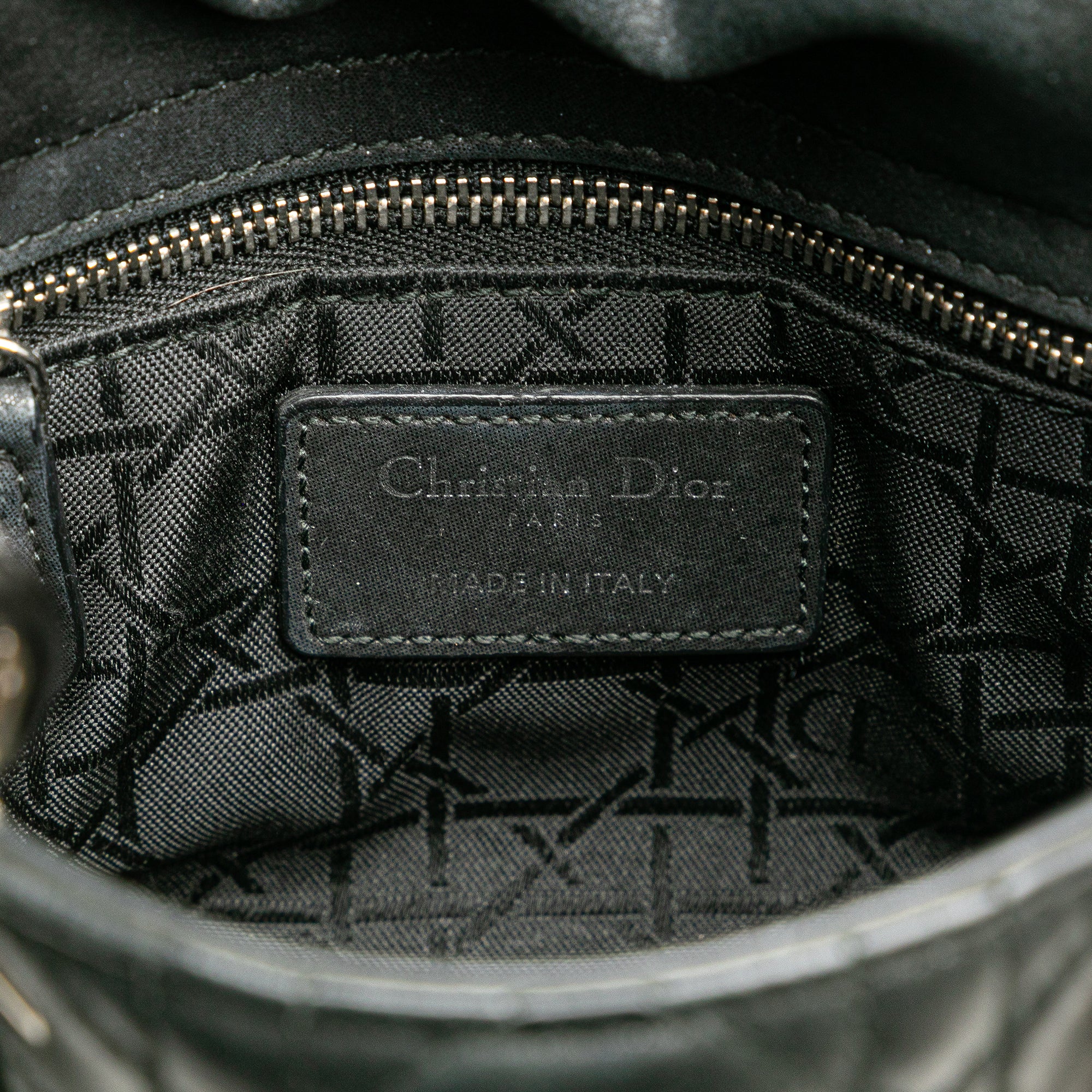 Mini Lambskin Cannage Lady Dior