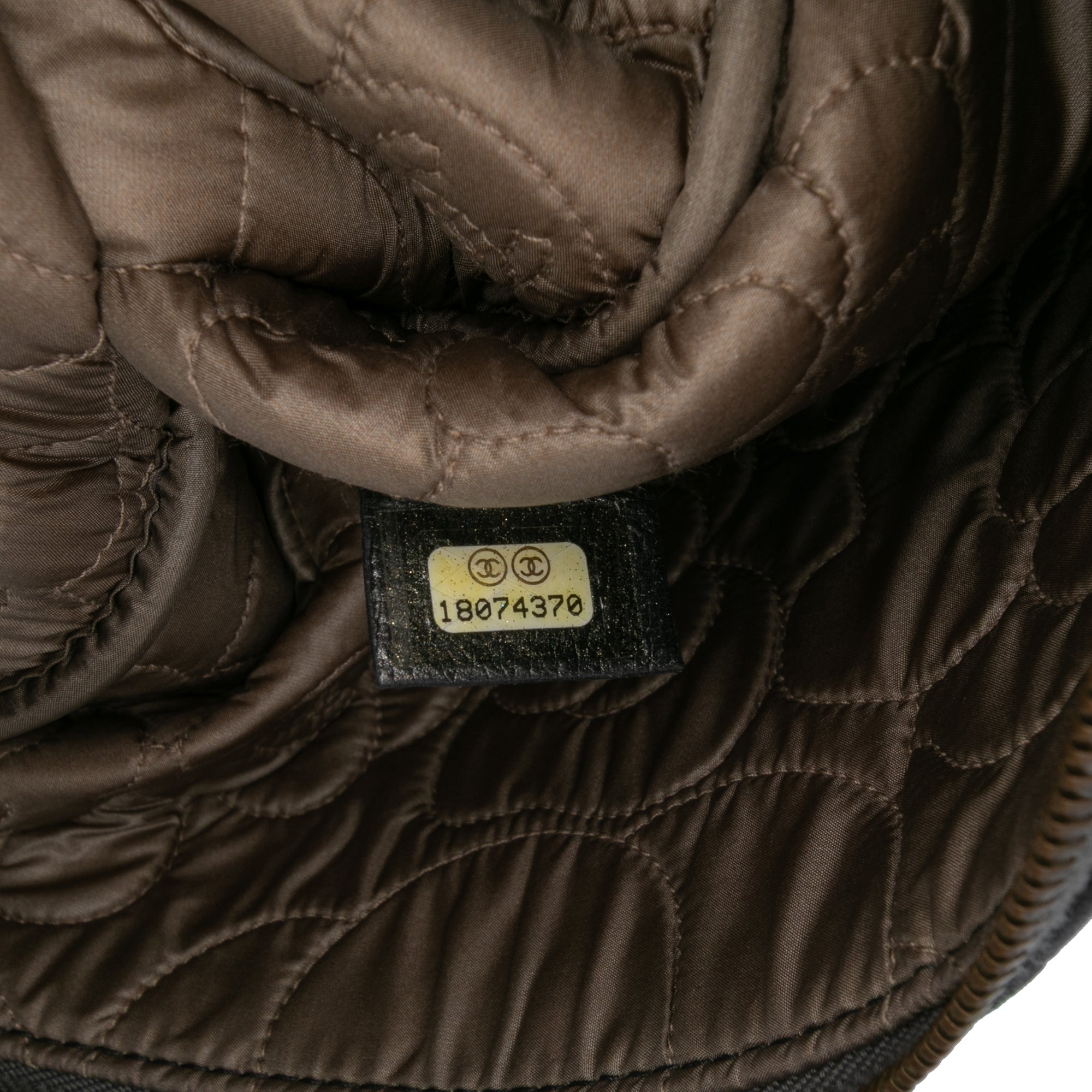 Large CC Embossed Lambskin Camellia O Case Clutch