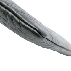 Large CC Embossed Lambskin Camellia O Case Clutch