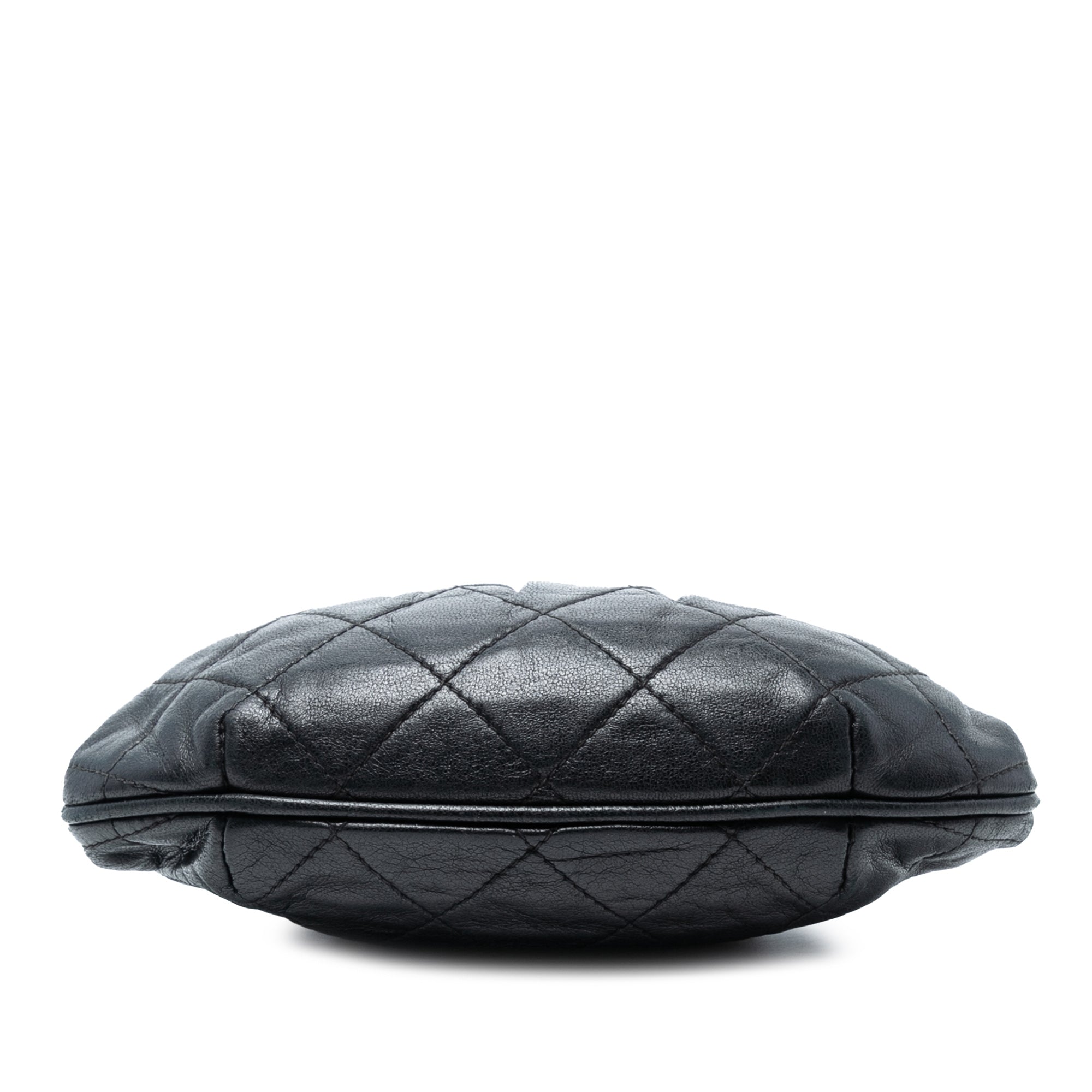 Quilted Lambskin Frame Bijoux Chain Kiss Lock Belt Bag