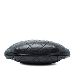 Quilted Lambskin Frame Bijoux Chain Kiss Lock Belt Bag