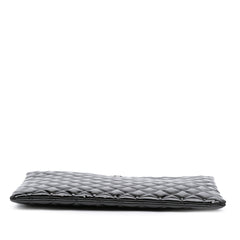Large Quilted Patent O Case Clutch