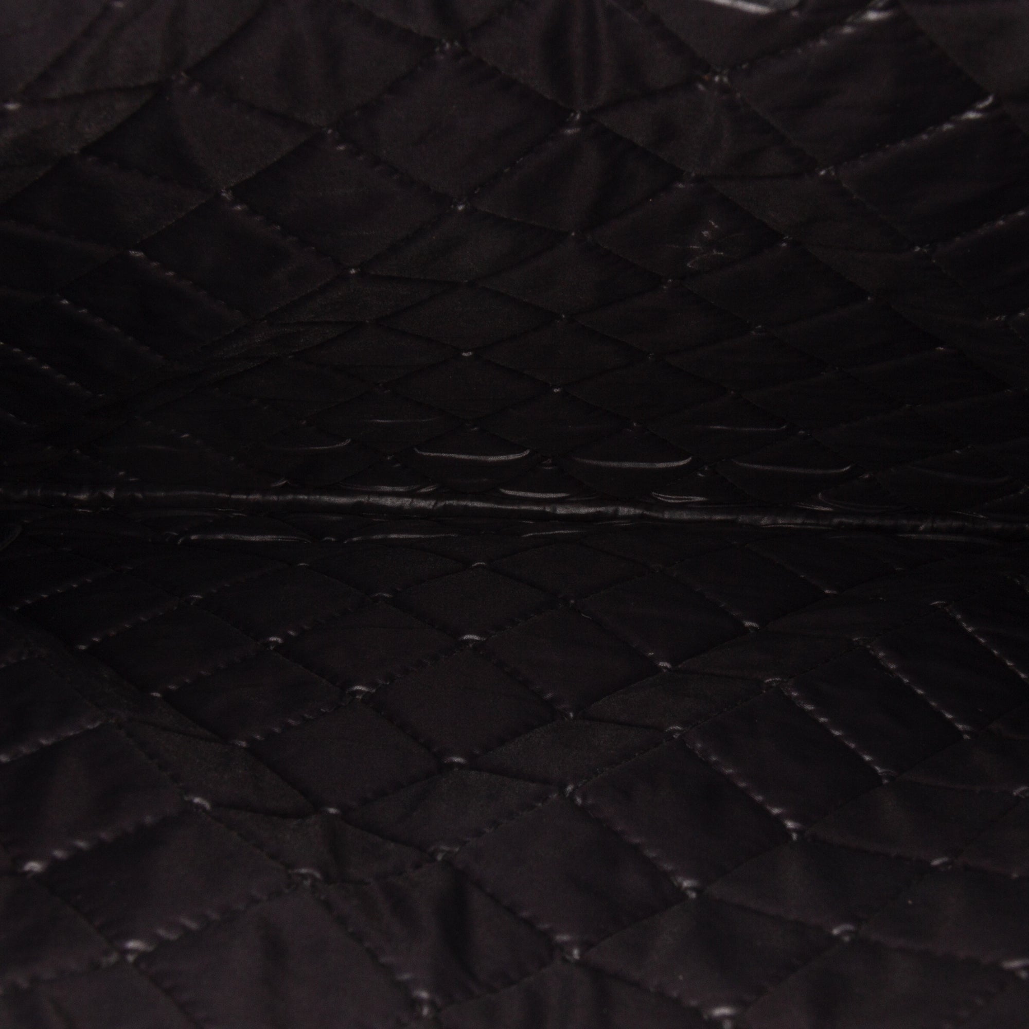 Large Quilted Patent O Case Clutch