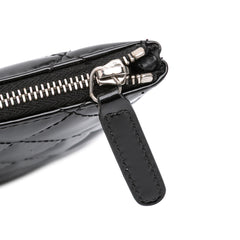 Large Quilted Patent O Case Clutch